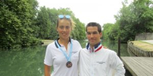 Robin Le Barreau et Aurélie Bouchot, deux fiertés pour le Cognac Yacht Rawing Club.